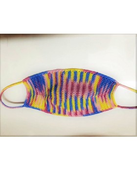 Happy Threads Handmade Crochet Cotton Masks- Multicolour Happy Threads Handmade Crochet Cotton Masks- Multicolour